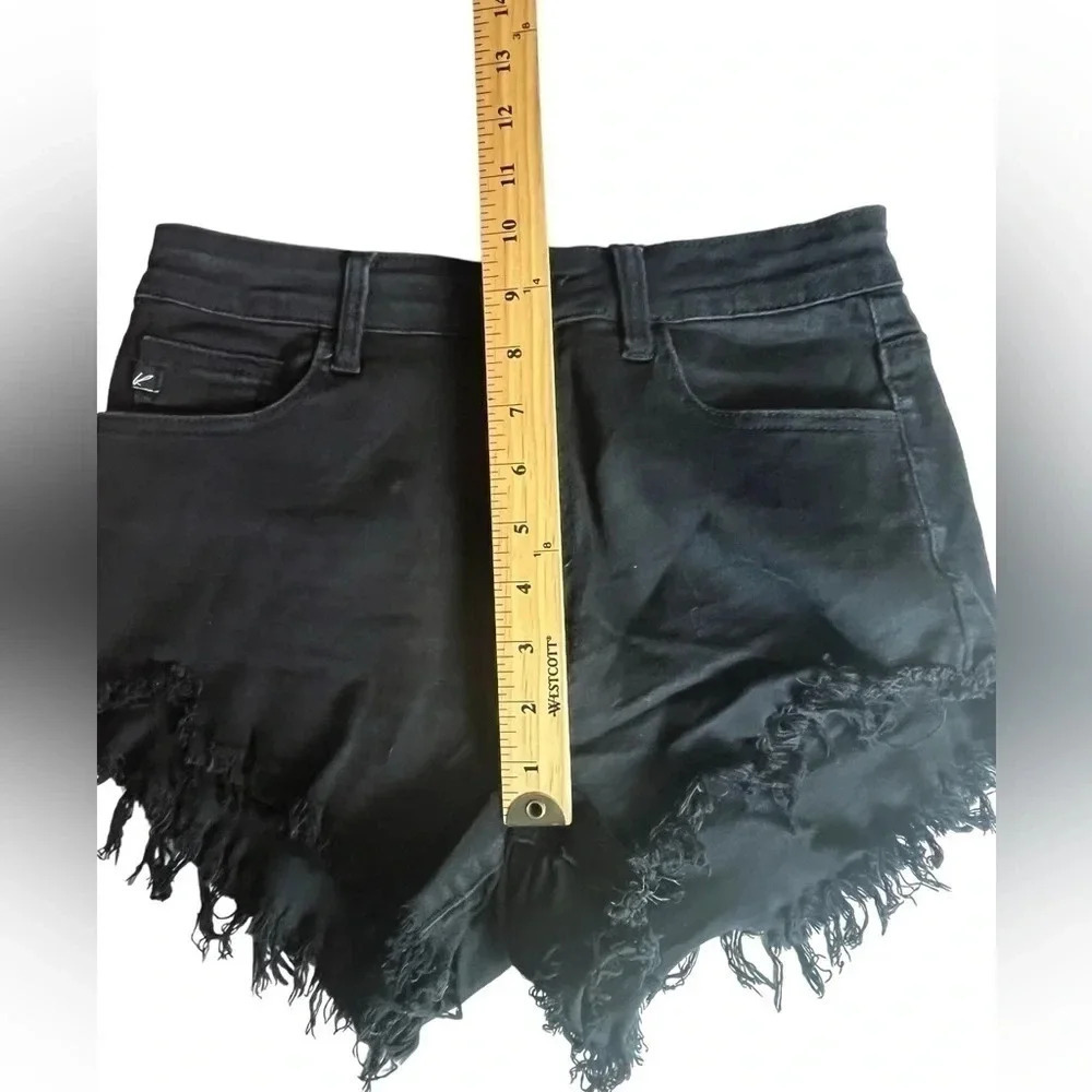 KanCan 'The Estilio' Cutoff Short High Waist Boho Black Size - Picture 8 of 9